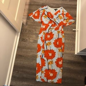 Maggy London Floral Midi Dress